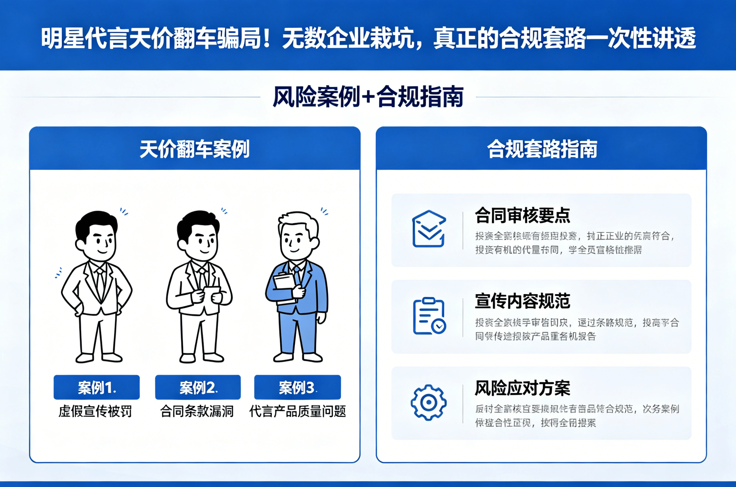 《明星代言天价翻车骗局!无数企业栽坑真正的合规套路一次性讲透